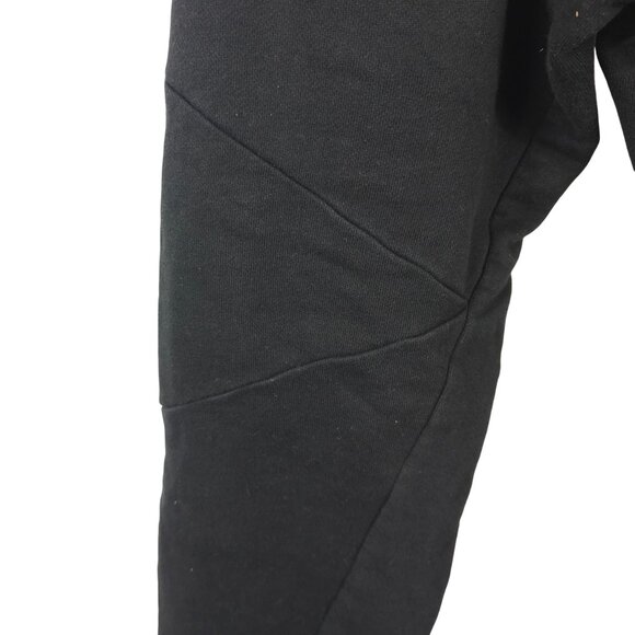 Mens L Black Cuffed Casual Jogger Sweatpants Street Outdoor Athleisure Zara - Picture 3 of 16